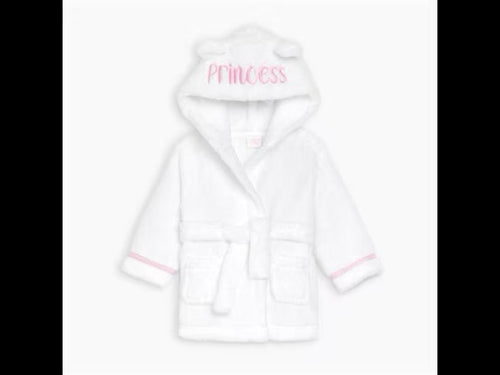 Personalised Baby Dressing Gown – Soft Custom Baby Robe